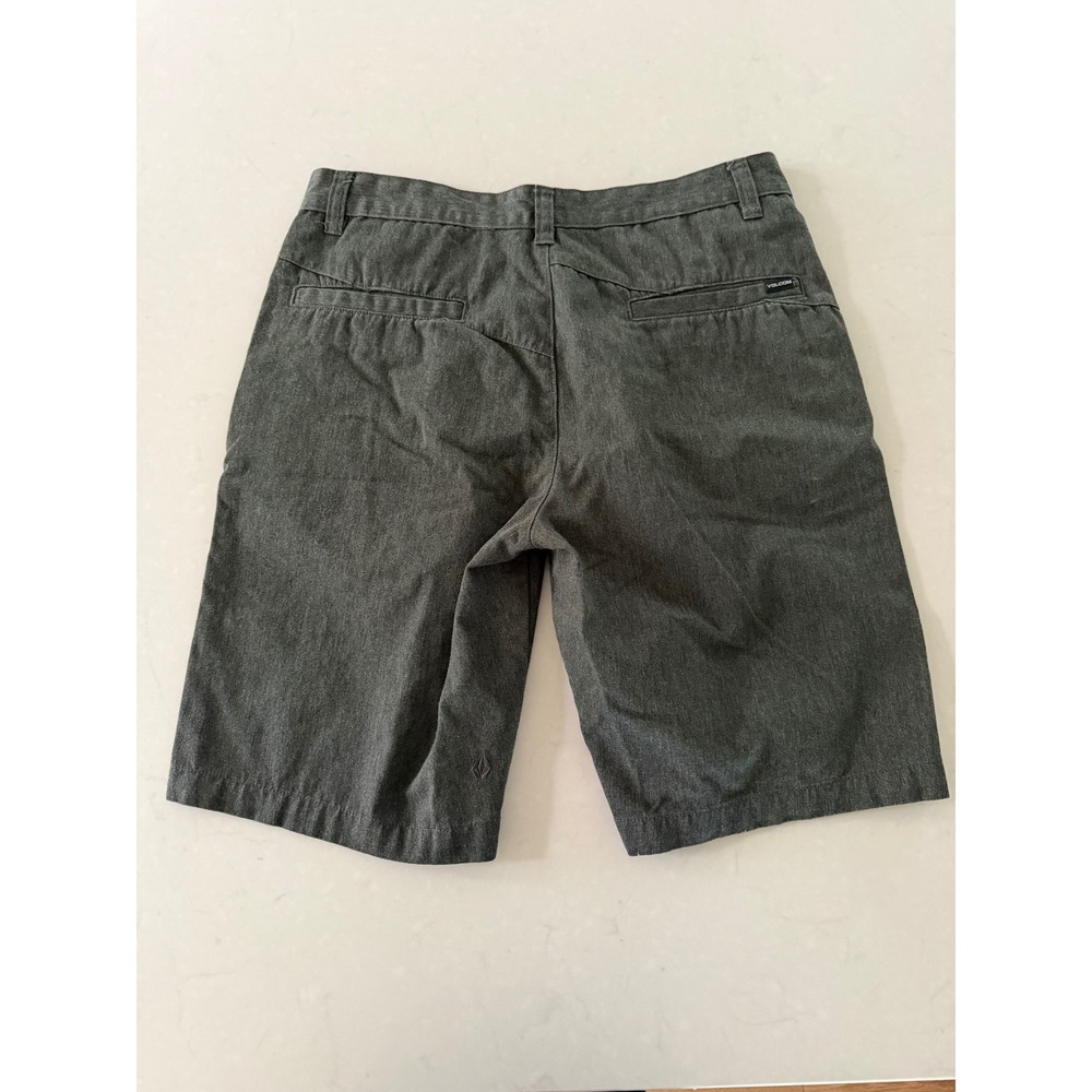 Volcom Frickin Modern Stretch Chino Shorts Mens 34 Charcoal Grey Heather Skate - Picture 4 of 4